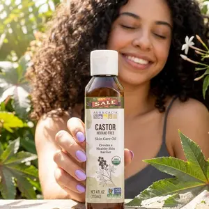 Organic Castor Skin Care Oil | GC/MS Tested for Purity | 118ml (4 fl. oz.)