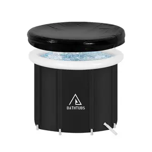 Ice Bath Tub for Athletes, Portable Ice Bath at Home, Inflatable Cold Plunge Tub for Adults, Large Ice Bathtub Outdoor, Recovery Cold Bath with Cover and Lid STARBRILLIANT