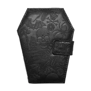 Embossed Skull Coffin Wallet