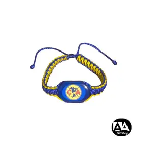 Club America Artisanal Adjustable Unisex Bracelet thread/ Pulsera Artesanal de Hilo de Club America, Souvenir, Gift