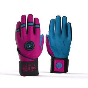 Drip & Rip™ "Baller" Series Premium Leather Long Cuff Batting Gloves Vice Vice Baby