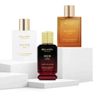 Oud Eclipse by BellaVita Luxury | Perfume Combo Gift Set | 3×100 ml | White Oud, Honey Oud & Oud Dark | Long Lasting Eau De Parfum | Vegan & Cruelty Free