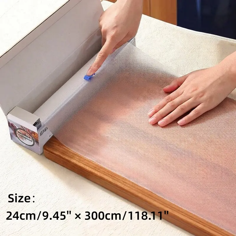 [Back to School]9.45'' *118.11'' Disposable Non-Slip Plastic Cutting Board Mats - Food Contact Safe, Sticky Base, Easy to Clean, Portable for Baby Food, Outdoor Kitchen Use-MM1