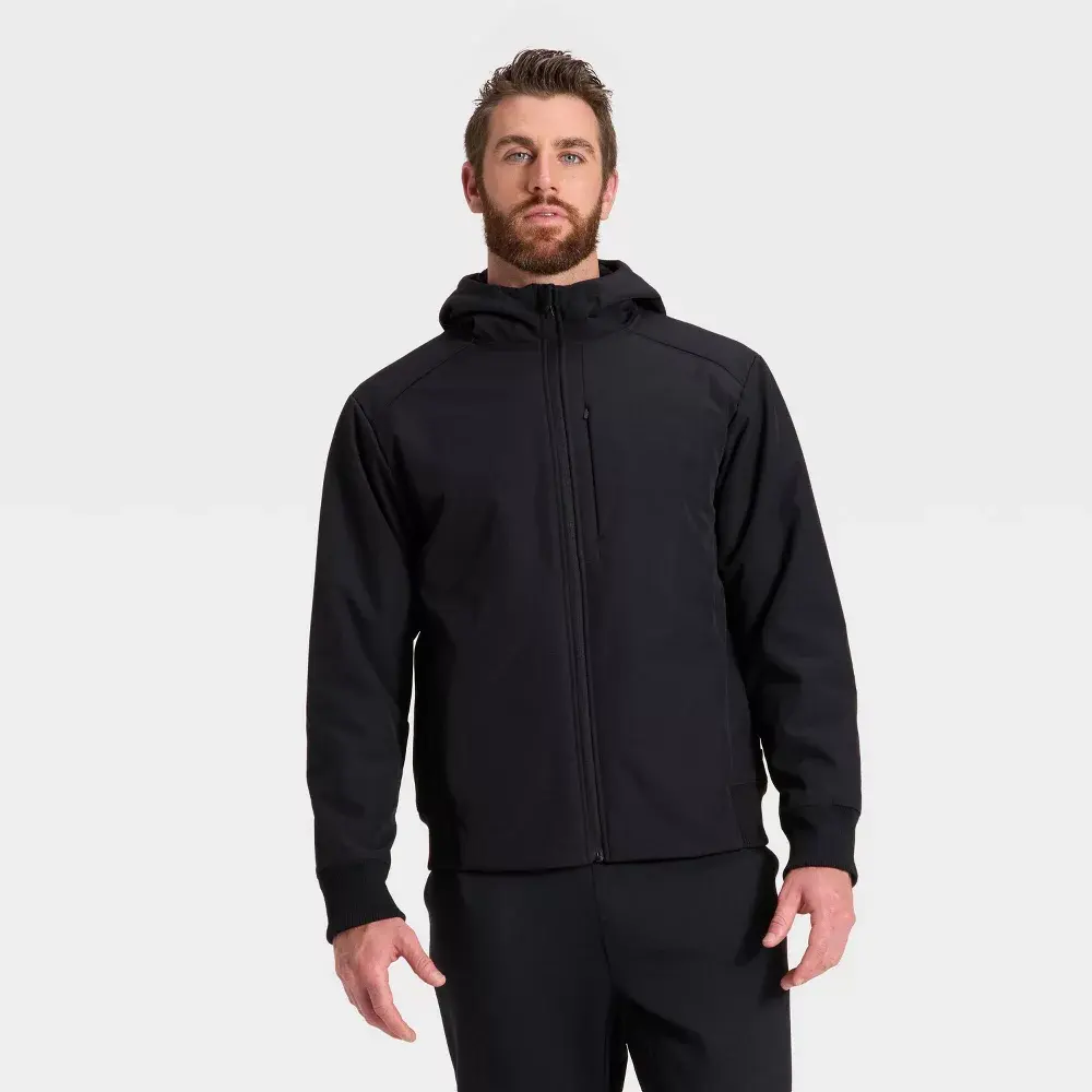 Men's Soft Shell Fleece Jacket - All In Motion Men's Soft Shell Fleece Jacket - All In Motion