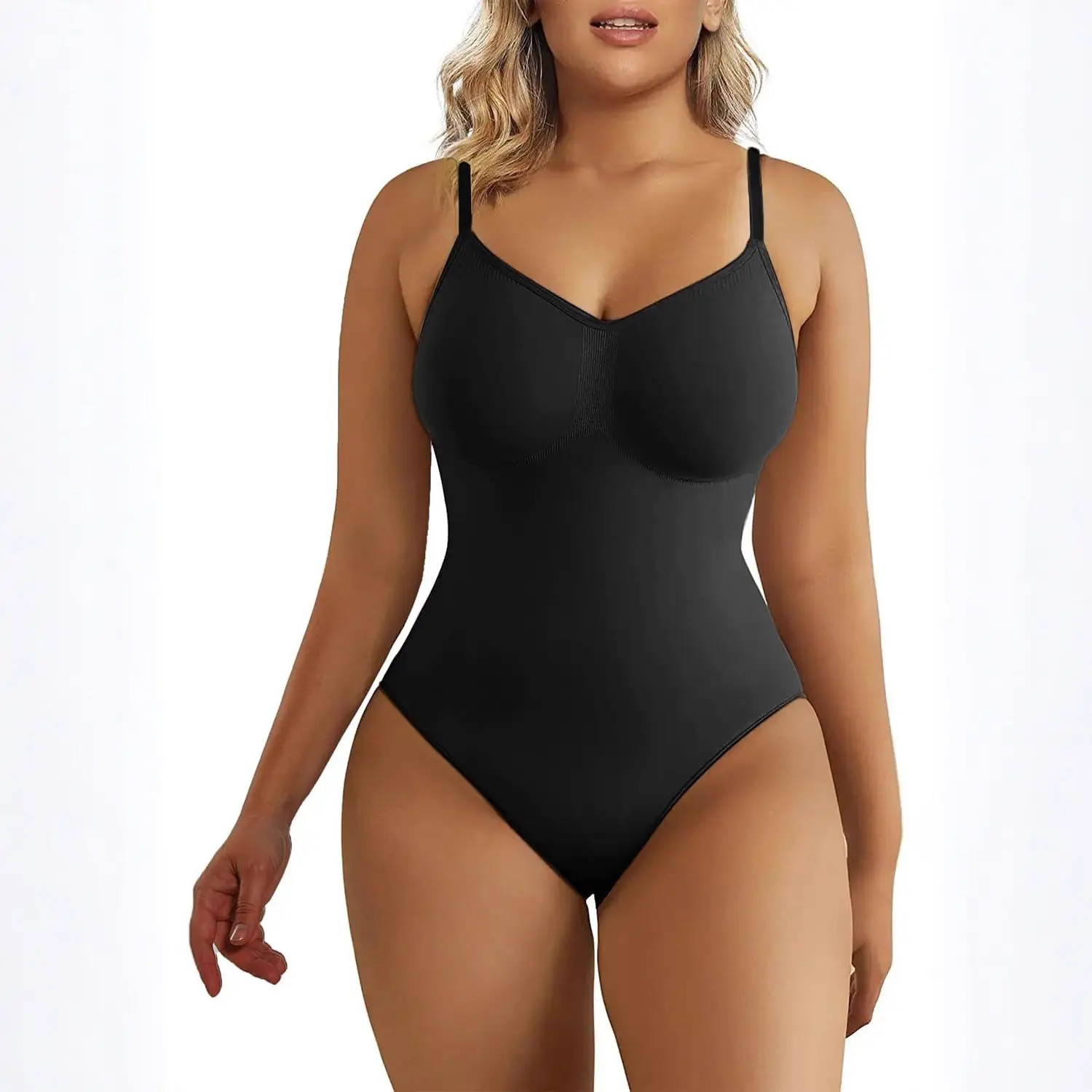 Seamless Covered Bust Jumpsuit Thong Bodysuit Fit Comfort Slimming Womenswear 1 Breathable Hip Tops Soft Deals For You Days Body Hugging bodysuit shapewear Summervibes.
