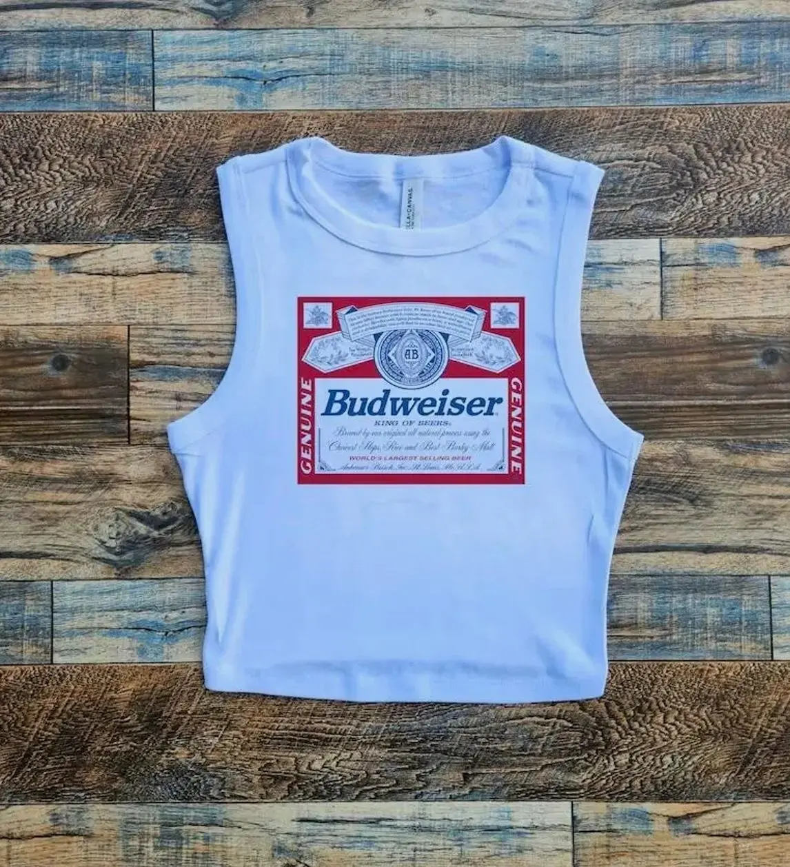 King of Beer Crop Top, Women's Beer Graphic Shirt, Vintage Beer Tank Top, Funny Drinking Tee, Summer Casual Gift