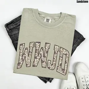 Camo WWJD Comfort Colors T-Shirt 'NLB'