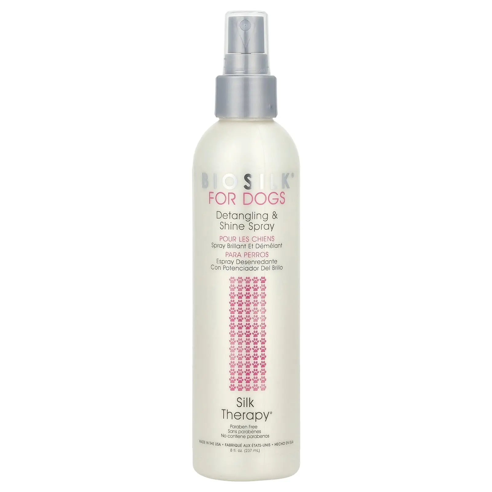 Biosilk Silk Therapy®, Detangling & Shine Spray, For Dogs, 8 fl oz (237 ml)