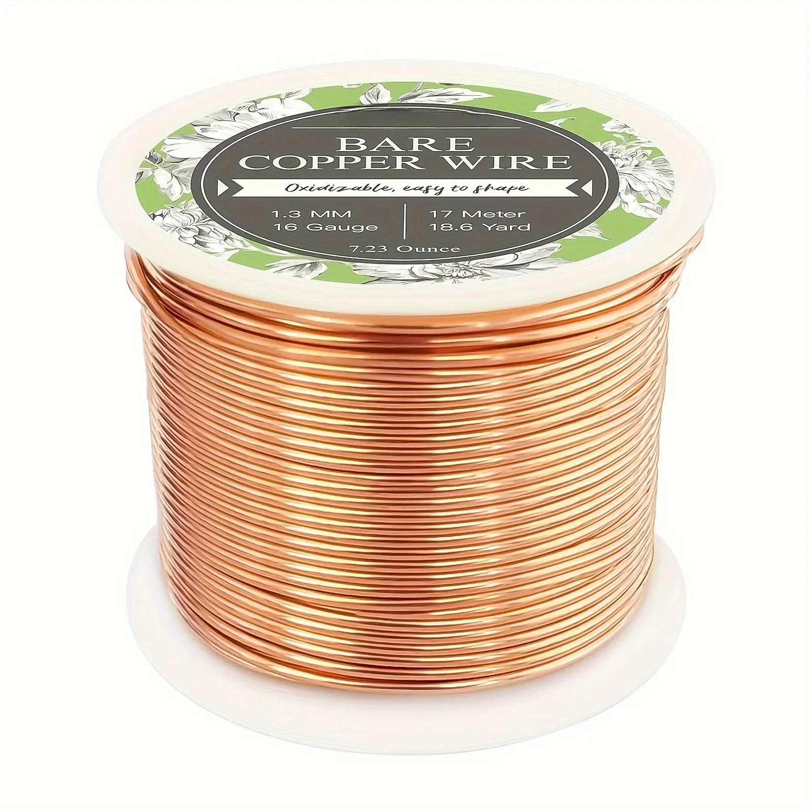 1 Roll Unpainted Woven Bare Pure Copper Wire, Oxidizable, for Handmade Jewelry Making, Gardening, DIY Projects - Ideal for Craft Decor Supplies (Toys & Hobbies Specialty DIY), Unpainted Woven Wires Diy Kits