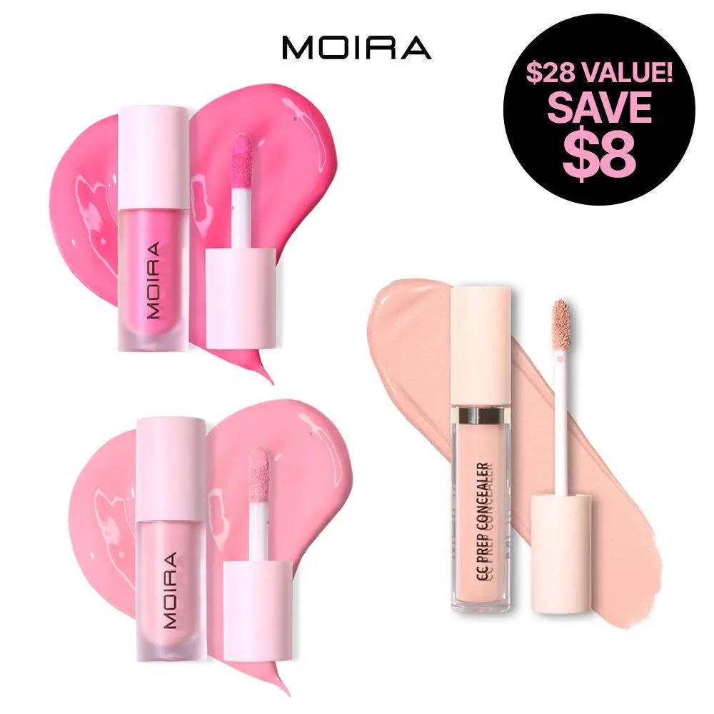 MOIRA | Gradient Blush Trio | Silky Three-Shade Blush Collection for an Effortless Flush ($28 Value)