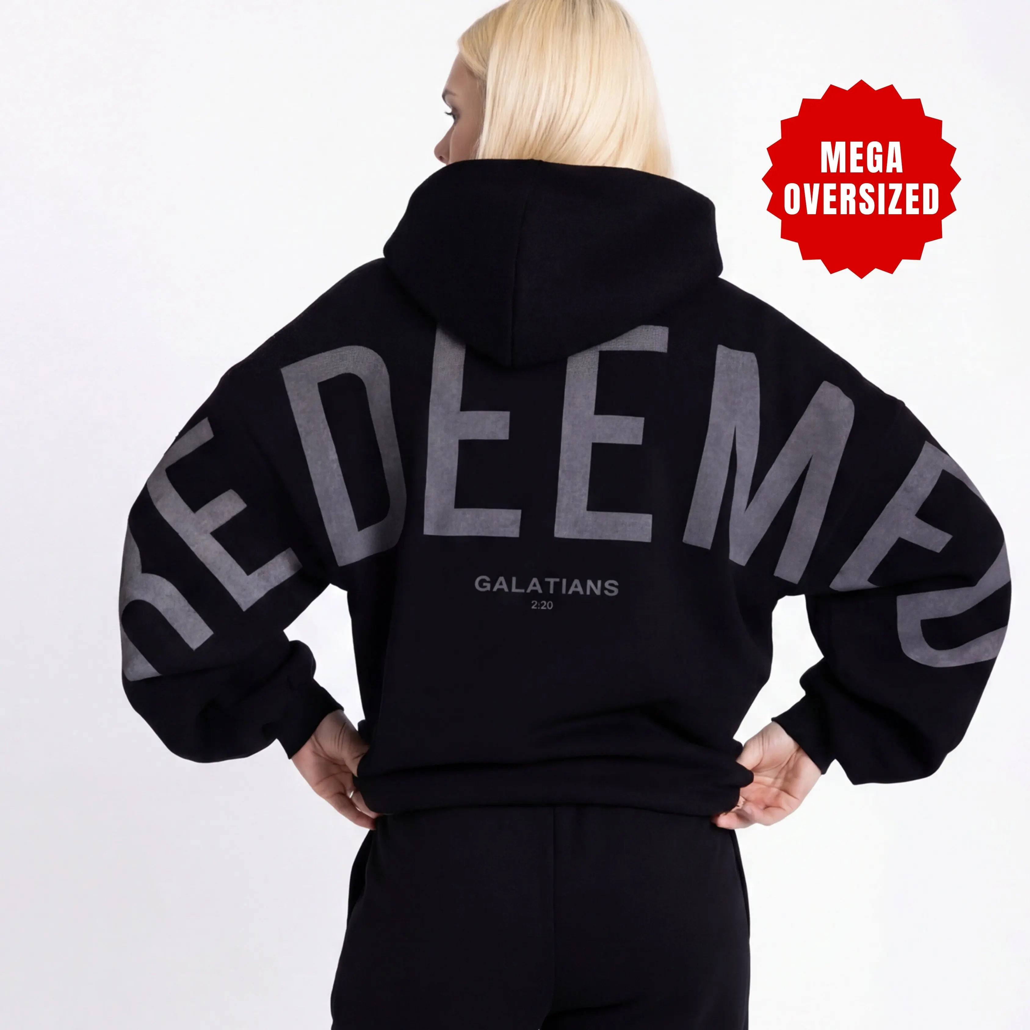 Redeemed - Gray Print - Black