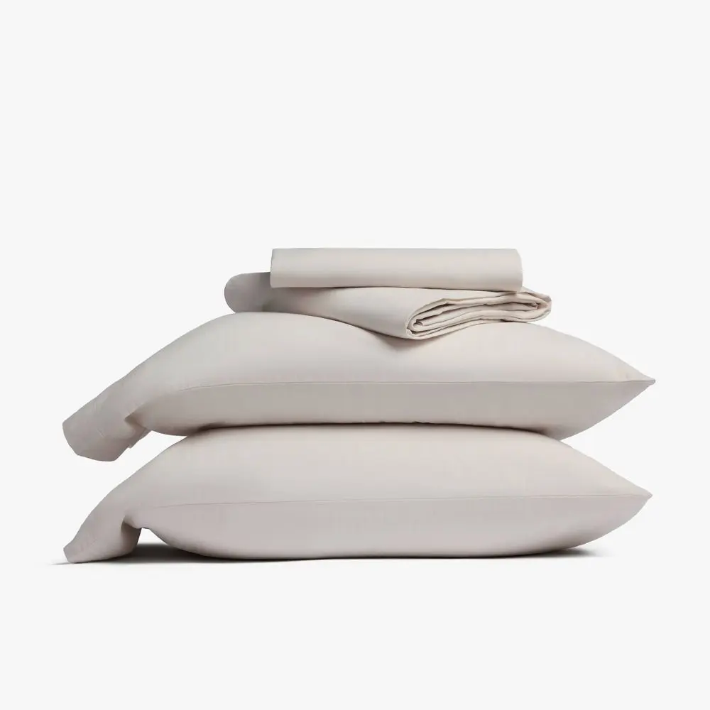 Queen Relaxed Linen Sheet Set Parchment - Parachute