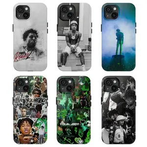 6 Styles YoungBoy Aesthetic Phone Case Underground Trap Album Art Gift For iPhone 11-17 Pro Max/Plus & Samsung Galaxy S23-S25