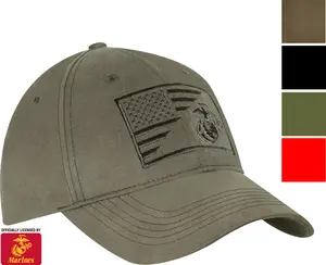 USMC Eagle, Globe and Anchor / US Flag Low Pro Cap