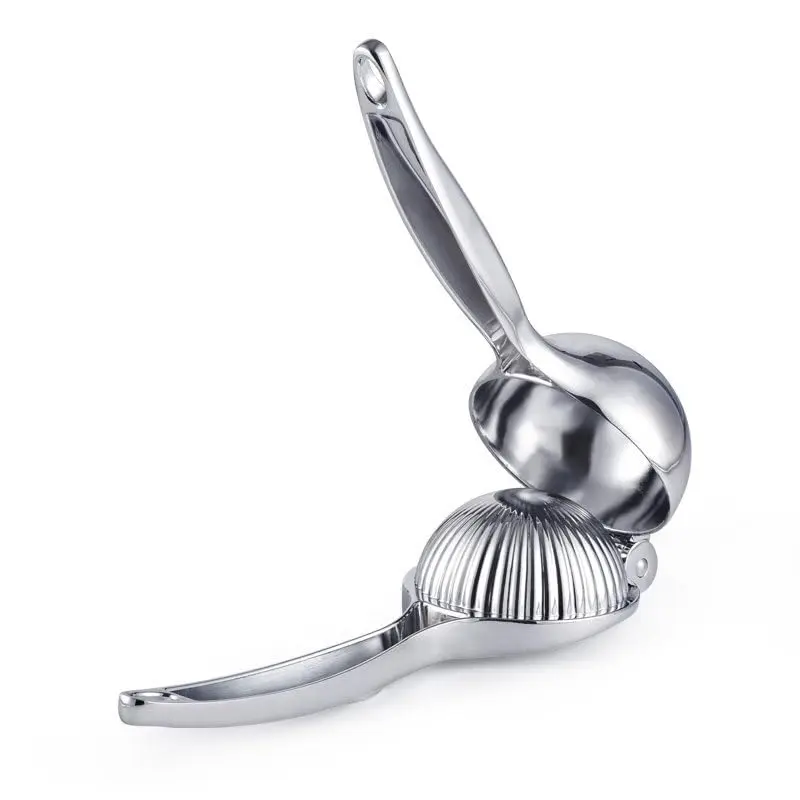 Lemon Squeezer, Heavy Duty Large Metal Manual Citrus Juicer Press, Fast Effortless Maximum Yield Hand Lime Squeezer, Easy to Use with Stainless Steel Zester