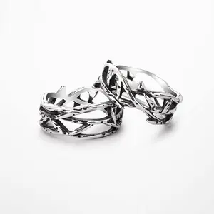Retro niche trend irregular thorn Gothic ring fashion daily hip-hop punk unisex jewelry