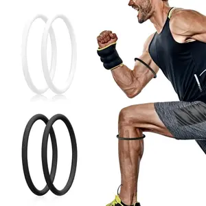 Silicone Patellar Tendon Support Straps, 2pcs Breathable Knee Bands for Basketball, Running & Sports - Universal Stabilizing Patella Brace for Men & Women Patella Belt