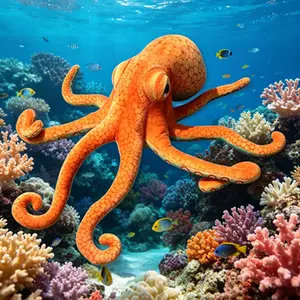 Realistic Octopus Plush Doll, Lifelike Soft Stuffed Octopus Toy, Sea Animal Squid Cuttlefish Plushie, Cute and Quirky Plush Toy, Perfect As a Gift For Friends