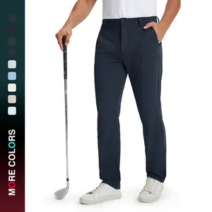 MAELREG Golf Mens Stretch Pants with Pockets - 30"/32"/34" Quick Dry Lightweight Casual Comfy Work Mens Dress Pants