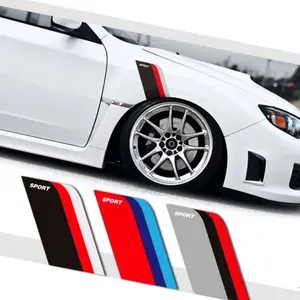 2pcs/pcak Car Leaf Fender Wheel Arch Trim Decoration Stickers, Car accessories, Sport Style Body Decals, Scratch Protection Car Sticker Set, Side Decals, Universal Car Sticker