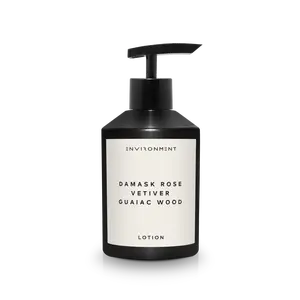 ENVIRONMENT Inspired by 5-Star Hotels FMT Lotion, 300ml Luxury Scented Lotion (Damask Rose | Vetiver | Guaiac Wood) Bathroom Luxury, Men & Women High-End Body Lotion, Hand Cream, Dry Skin Treatment