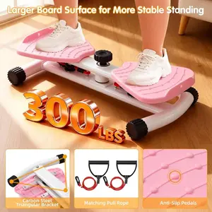 Ultra-Durable Waist Twist Trainer, 300LBS Max Load, Home Abdominal Fitness Machine, Non-Slip & Noiseless Slimming Equipment