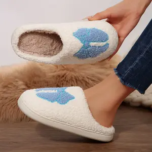 Slippers For Women Bow Slippers Memory Foam Slippers Slip On Plush Fluffy Warm House Shoes Indoor Outdoor Winter Warm Mini Snow Boots