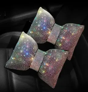 Headrest Ultra Bling (2 Pack) Pillow Rhinestone Ice
