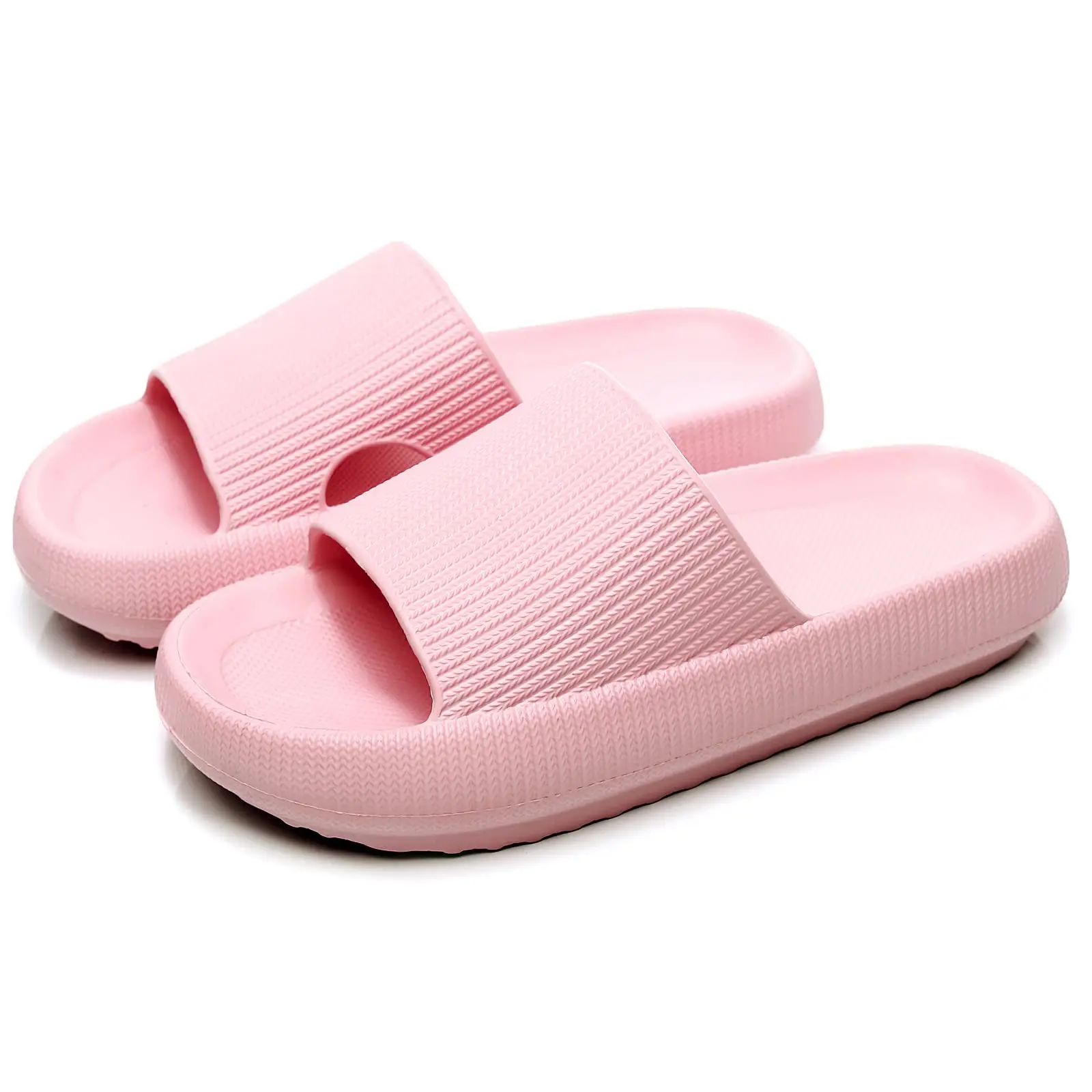 Unisex Cloud Slides, Casual EVA Pillow Slippers with Thick Ergonomic Sole - Non-Slip for Living Room, Shower & Outdoors, Slip On, Shoe, Flipflop, Snug Fit Slipper