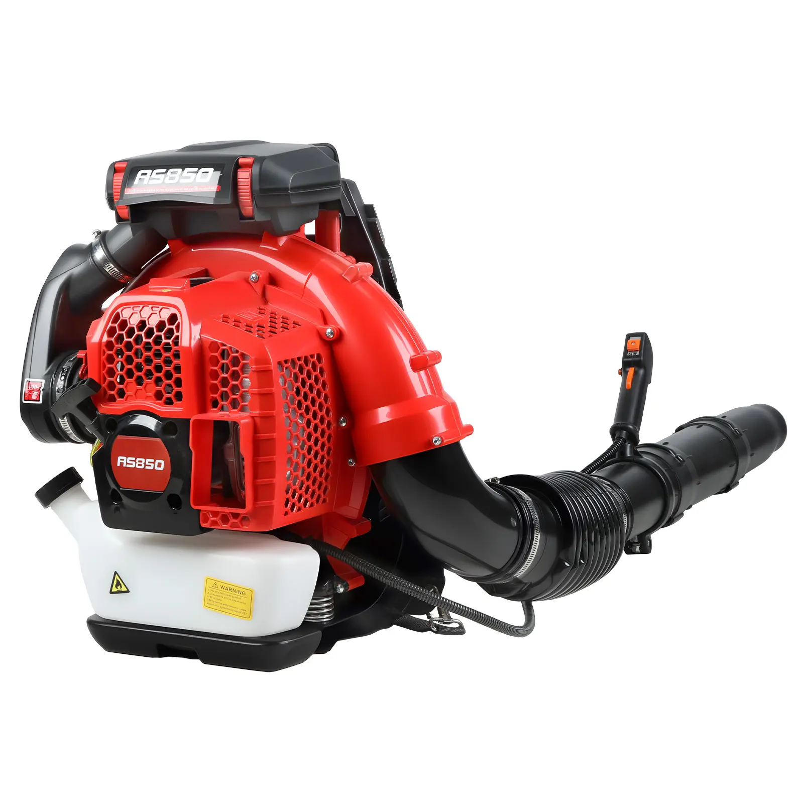 80CC Gas Backpack Snow Blower, Ergonomic 2-Stroke Engine 900CFM Dust Blower, Lightweight Gasoline Leaf Snow Blower for Patio Cleaning, Lawn Care, Yard Work