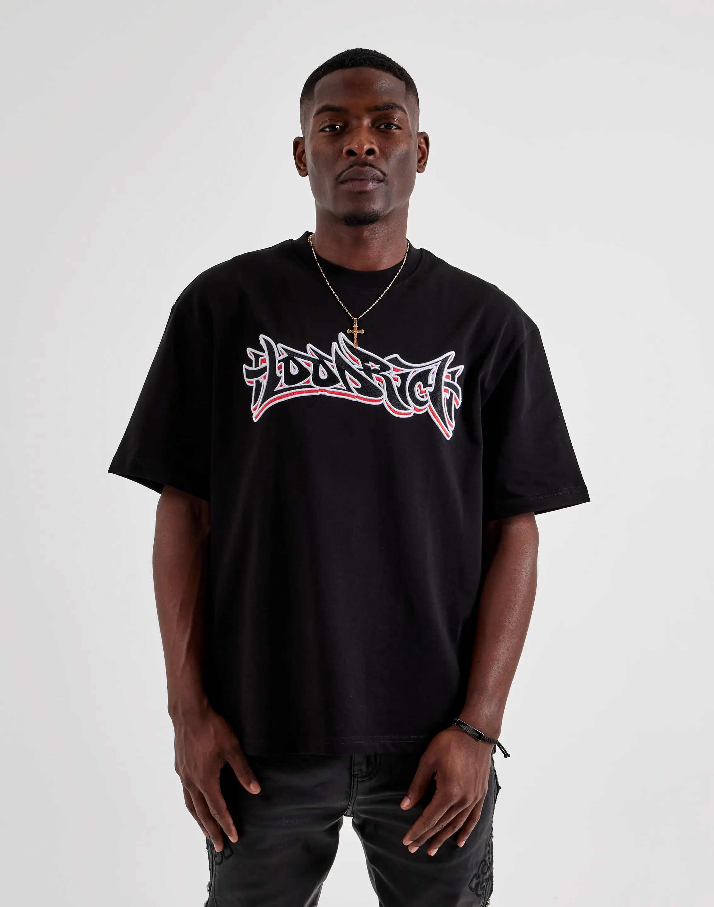 Mens Hoodrich Oversized Graffiti Tee