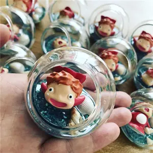 Cute Ponyo Mini Statue Toys Room Ornaments Kawaii Animal GK Model Toy Collection Doll Kid Gifts Fashion Decoration