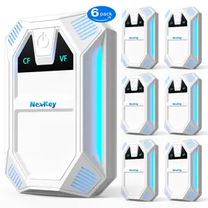 2025 Upgraded Version Ultrasonic Pest Repeller Indoor Ultrasonic Repellent for Roach Rodent Mouse Bugs Mosquito Mice Spider Ant Electronic Plug in Pest Control 2 Mode Switching White 6 Packs