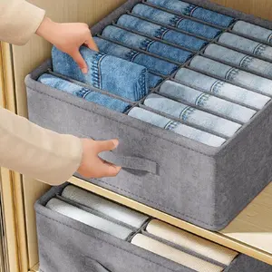 Stackable and Foldable Clothing Storage Box, Bedroom Durable Storage Organizer, Clothes Organizer, Suitable for Clothing, Bedding, Travel, Home Organizing, Small Space Living, Lightweight, Closet and Drawer Storage Box for Under Bed Storage