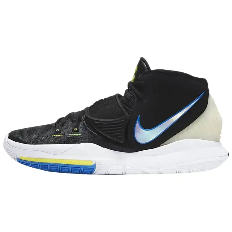 Nike Kyrie 6 'Shutter Shades' Men's Performance Basketball Sneaker - Black, Supportive Strap System, Responsive Cushioning, Agility, Control, Secure Lockdown Fit, Vibrant Details, All-Season Court Play