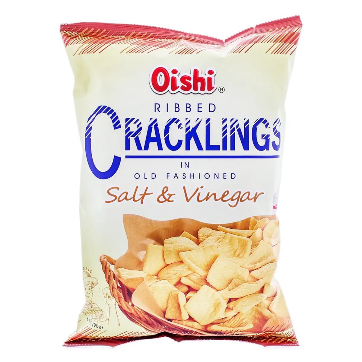 Oishi Cracklings, Salt and Vinegar Flavor 90 g Oishi Cracklings, Salt and Vinegar Flavor 90 g
