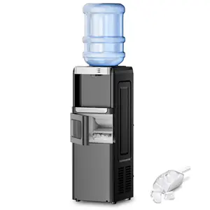 Electactic 3-in-1 Hot and Cold Water Cooler Dispenser with Built-in Ice Maker, for 3 to 5 Gallon Bottle Water Dispenser，with Child Safety LocK