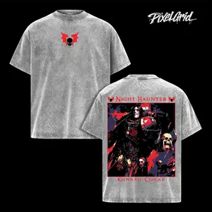 Warhammer 40k Night Lords Konrad Curze Graphic, Vintage Acid Wash Shirt, Chaos Space Marine Merch, Ave Dominus Nox Pullover, Unisex Cotton Top