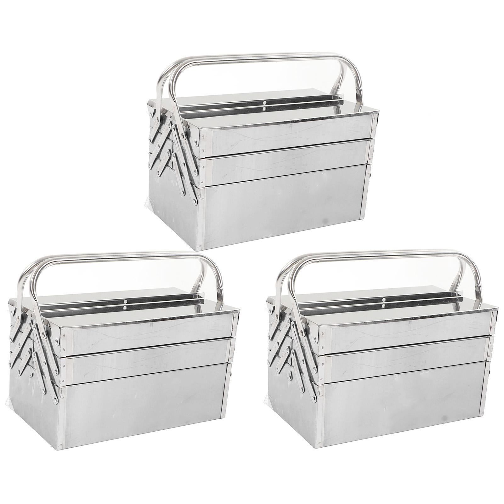 Cantilever Tool Box Rustproof High Hardness Retractable Portable Folding