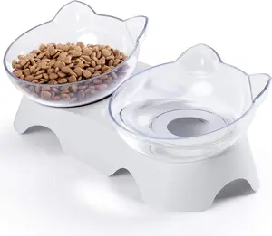 Tilted Cat Bowls – Elevated Feeding Set