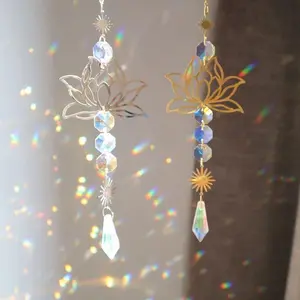 Natural Amethyst Crystal Wind Chime - Organic Materials for Relaxation & Serenity - Lightweight Portable Design - Elegant Decor for Home or Garden Decorative Hanging