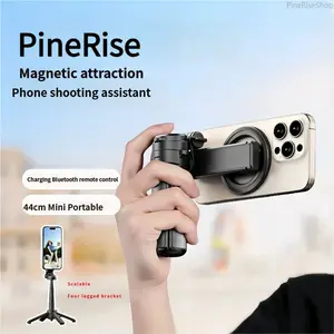 2026 Upgrated 4-in-1 Magnetic Selfie Stick with Remote for Cell Phone 360° Rotation.Can Transforms into Mini Tripod/Camera Grip/Handheld Stabilizer/Phone Stand.