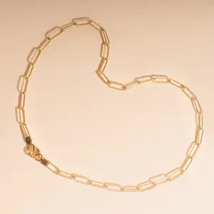 Textured Paperclip Necklace