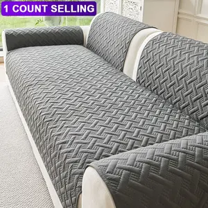 1pc Fashionable and Simple Dustproof Sofa Cover, Sofa Slipcover, Scratch-Resistant, Non-Slip, Machine Washable, Pet-Friendly, Available in Multiple Colors, Suitable for Single to Multi-Person Couch Cushion Covers