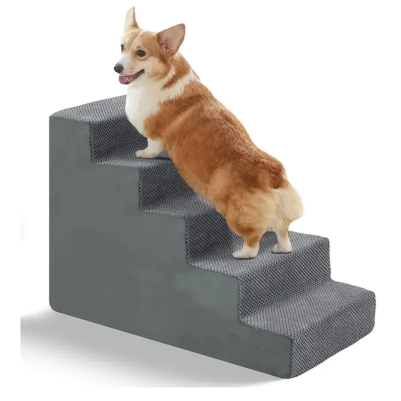 Dog Steps for Small Dogs - Ramps for Bed, Non-Slip Pet Steps, Removable & Washable