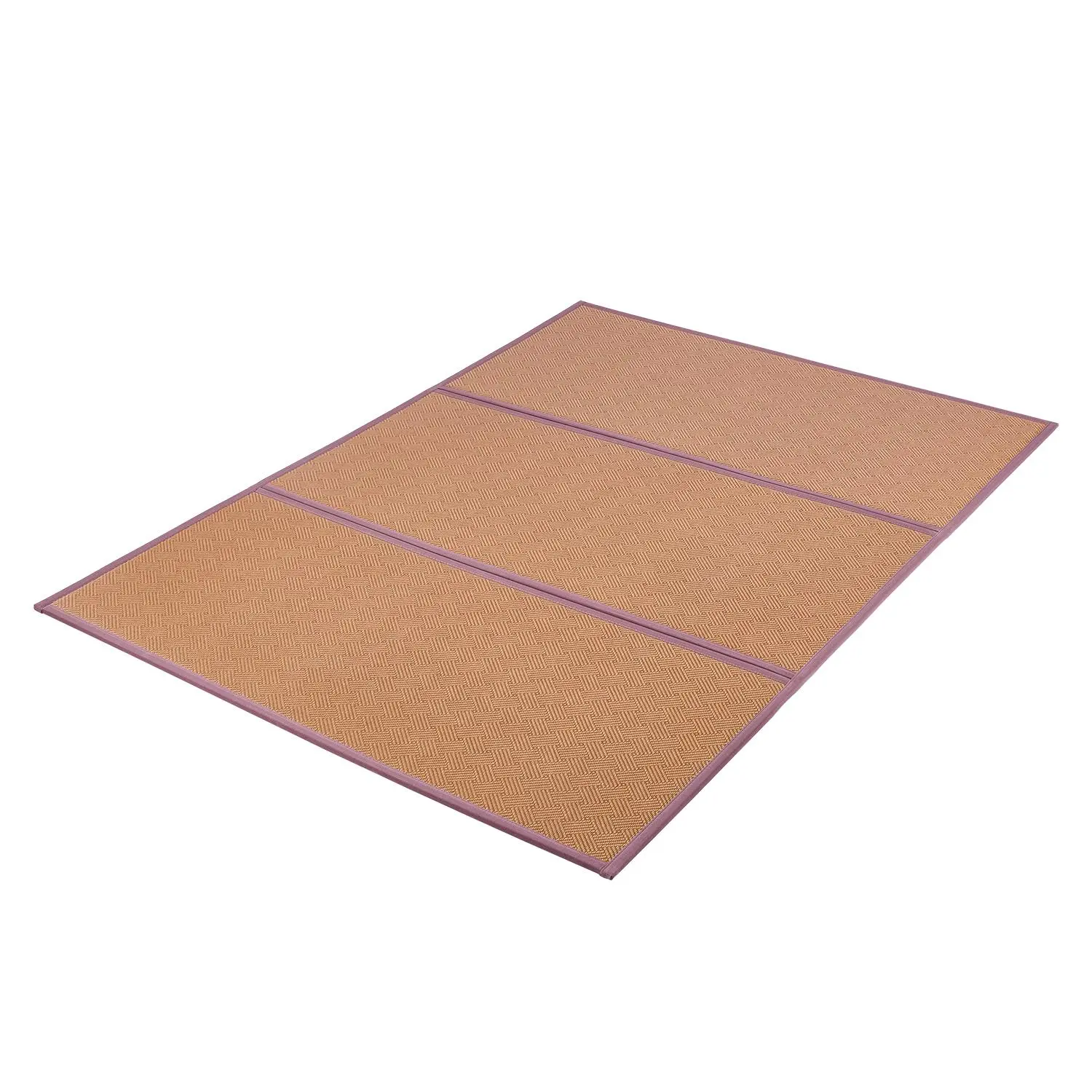 【summerfinds】VEVOR Japanese Tatami Mat, 80 x 55 in Foldable Handwoven Natural Rattan Tatami Mat, Non-Slip & Easily Cleaned Japanese Tatami Floor Mat, Summer Breathable Sleeping Mat for Meditation Yoga Relaxation