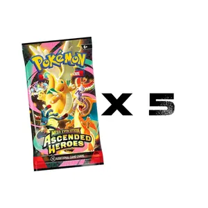 Pokemon TCG: Mega Evolution: Ascended Heroes Packs x 5 (FIVE)