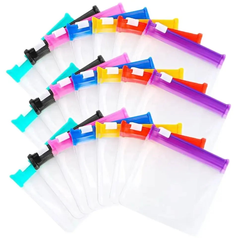 Moisture-Proof Clear Pill Zipper Bags with Slide Lock - Portable Travel Essentials for Vitamins, Jewelry, and Makeup Tools | Reusable Leak-Proof Storage Pouches