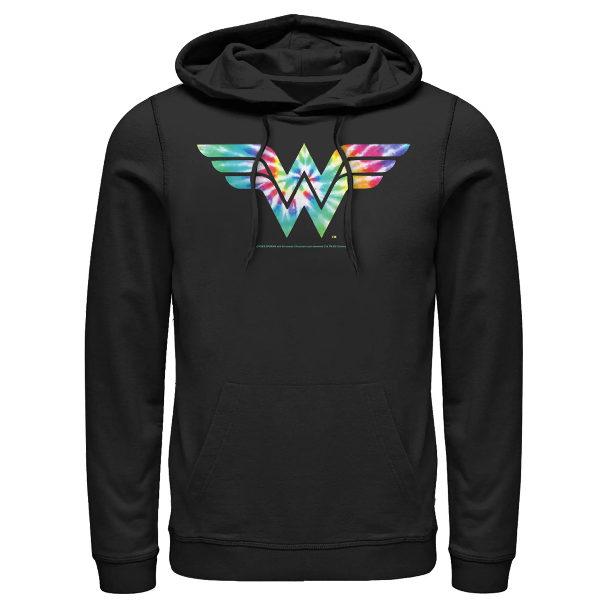 Men's Justice League Tie Dye Logo Pull Over Hoodie