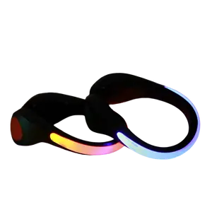Neogleamz CLIPZ LED Lights for Roller Skates - (PAIR) Shoe Running Walking Safety Winter Edition with Two Modes & CR2032 Batteries